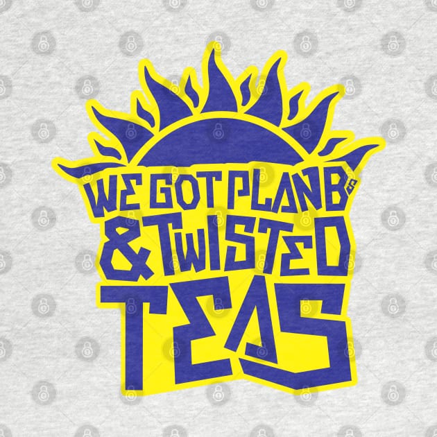 Plan Bs & Twisted Teas - Blue/Yellow by BonBonDesigns